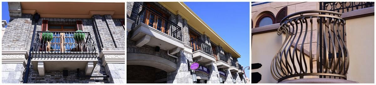 luxury iron balcony guardrails_
